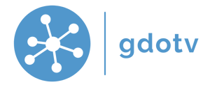 gdotv logo blue lockup